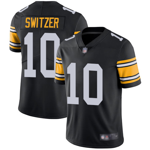 Men Pittsburgh Steelers Football #10 Limited Black Ryan Switzer Alternate Vapor Untouchable Nike NFL Jersey